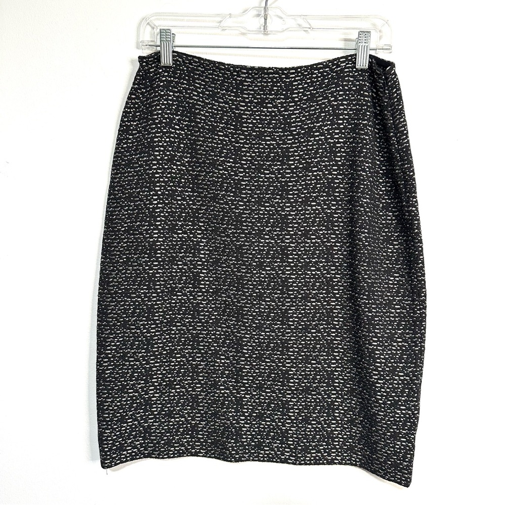 St John Metallic Knit Skirt